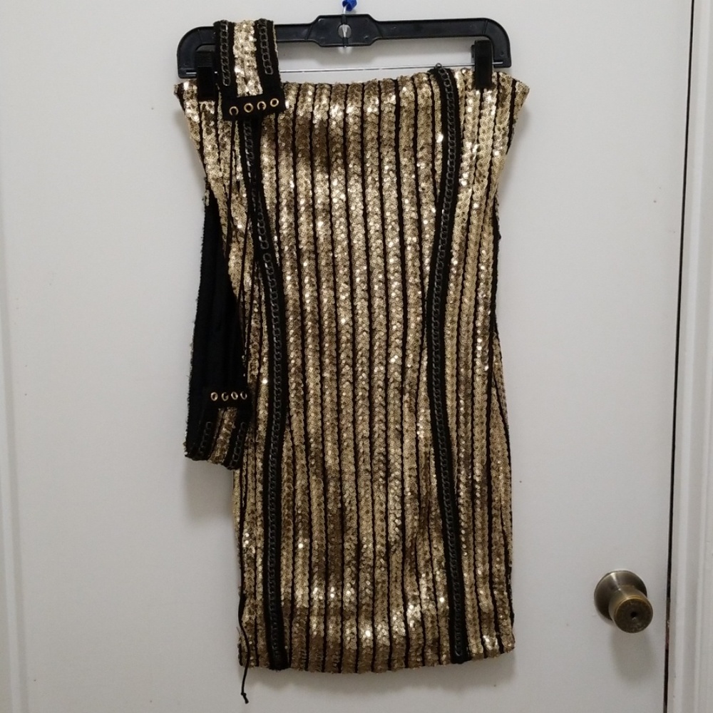 Glam Gold Sequin Dress